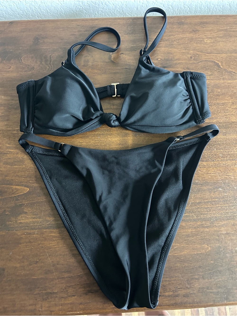 Target Black Knot-Front Bikini Set